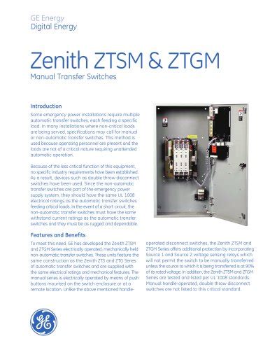 zenith manual transfer switch
